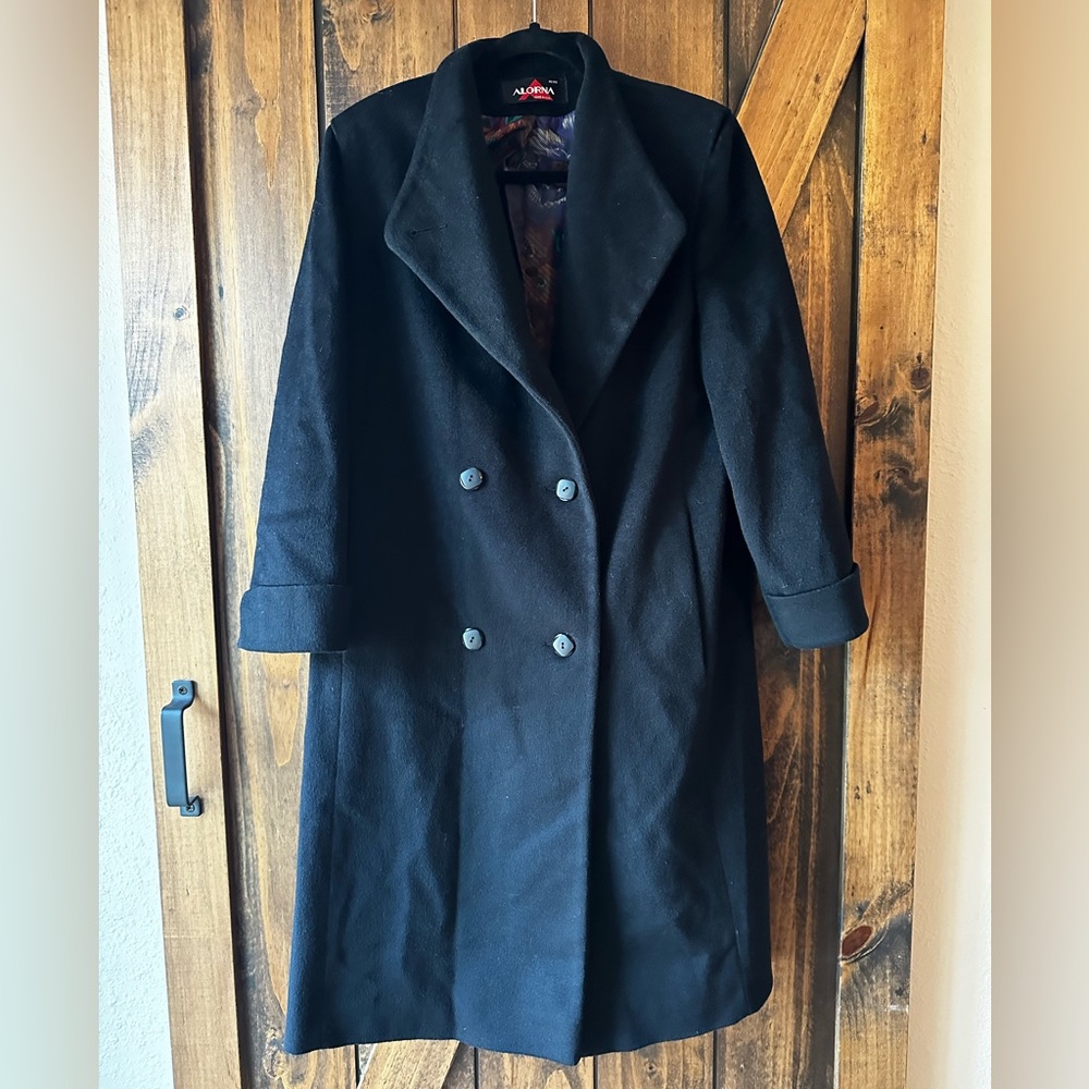 Vintage Alorna Wool Trench Coat